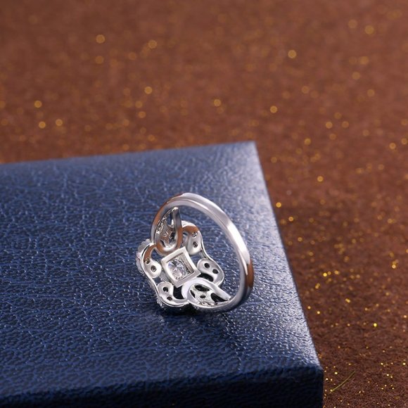 NEW Vintage Gold Round Diamond Art Deco Ring - Picture 6 of 12